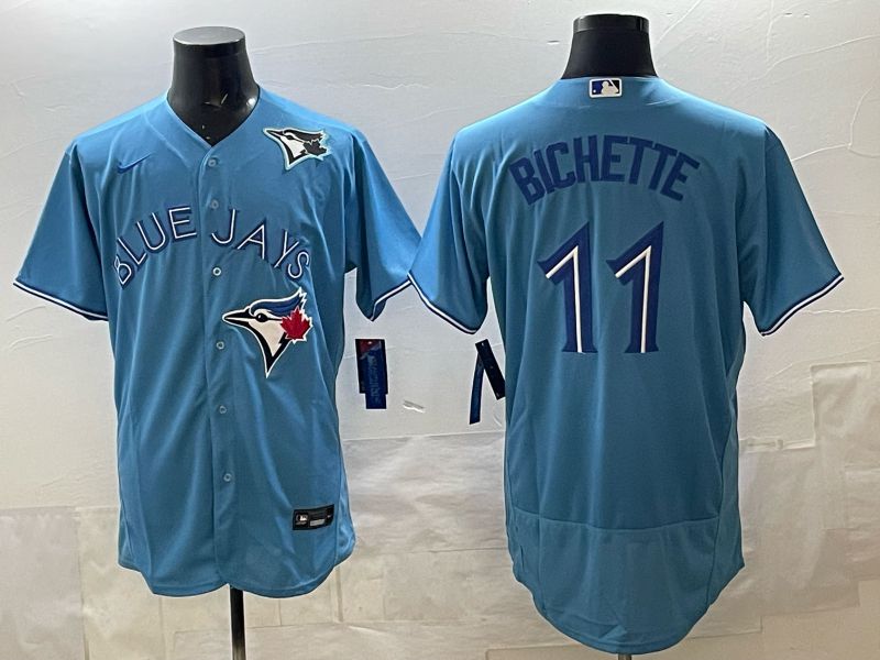 Men 2025 Toronto Blue Jays #11 Bichette Blue Elite Nike MLB Jersey style 02->indianapolis colts->NFL Jersey